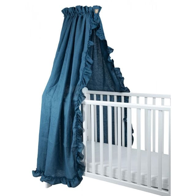Sänghimmel Mood Med Volang - Blue Ng Baby
