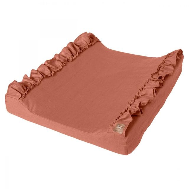 Skötbädd Mood Med Volang - Terracotta