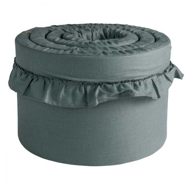 Spjälskydd Tjockt Mood Med Volang - Petrol Green Ng Baby