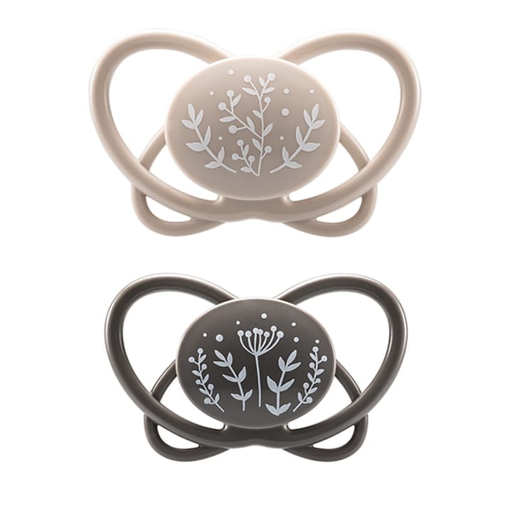 Nappar Silikon 2-pack My Butterfly - Grå Nip