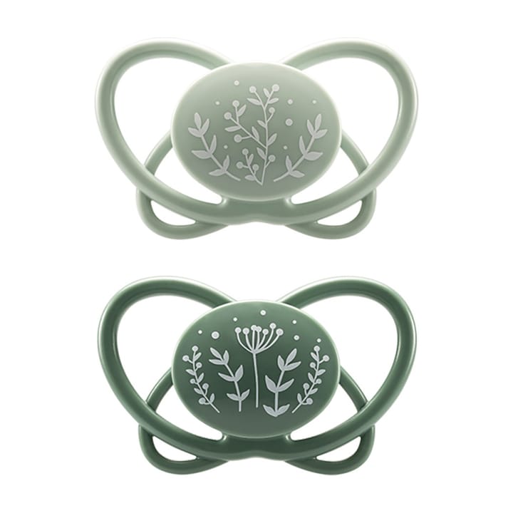 Nappar Silikon 2-pack My Butterfly - Grön Nip