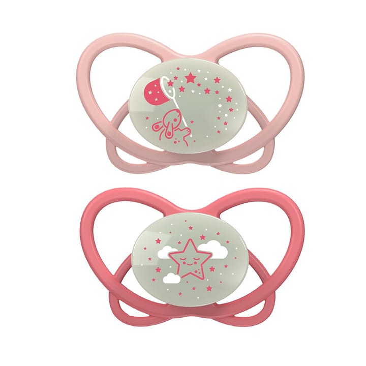 Nappar Silikon 2-pack My Butterfly Night - Röd Nip