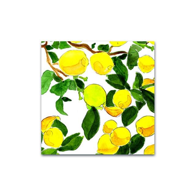 Kort med Kuvert - Citron Nobhill