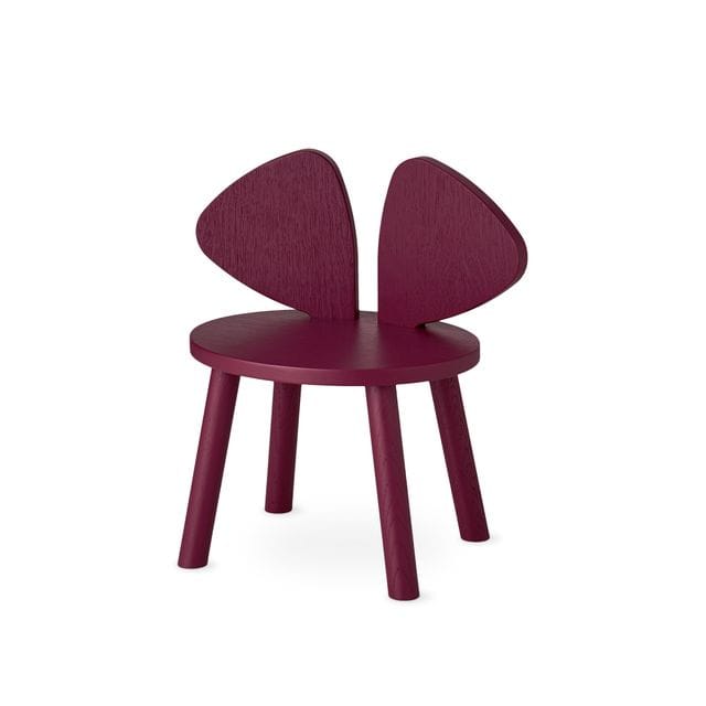 Mouse Barnstol (2-5 år) - Burgundy Oak Nofred