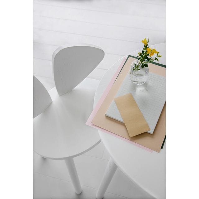 Mouse School Set Bord & Stol - White Nofred