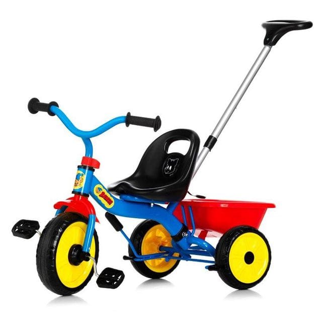 Trehjuling Med Föräldrarstång - Bamse