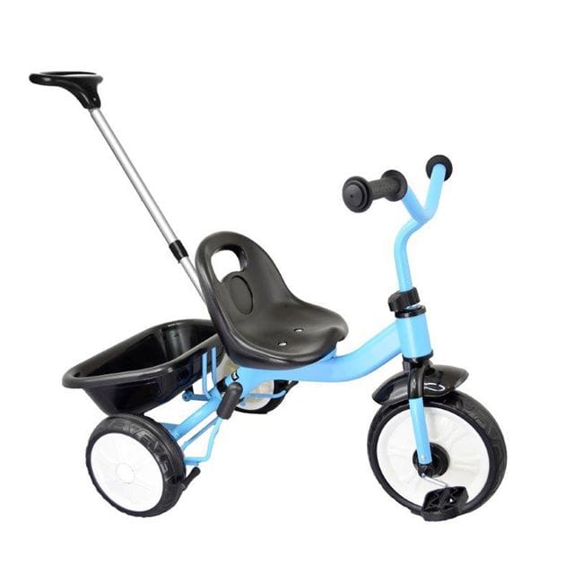 Trehjuling Med Föräldrarstång - Blå Nordic Hoj