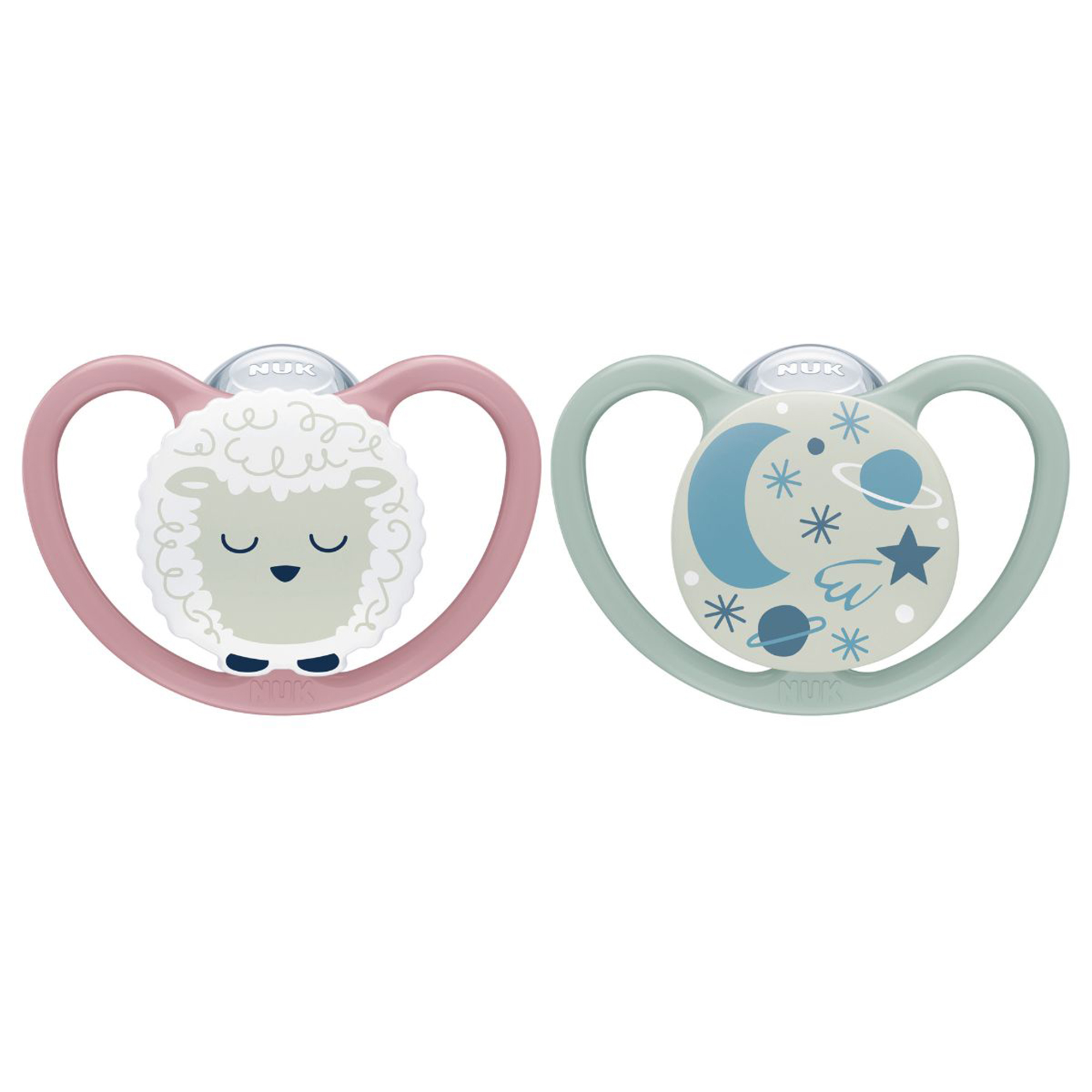 Product Image for Nuk  Sugnapp Silikon Space Night 6-18 mån, Sheep - BabyWorld