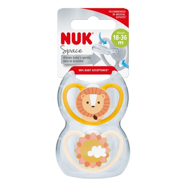 Sugnapp Space Silikon S3 18-36 mån - Lion Nuk