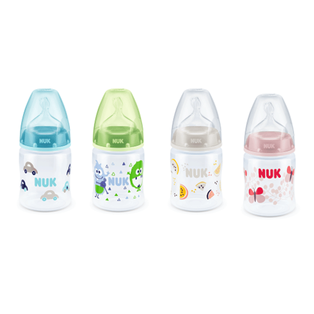 First Choice + Pp Flaska 150 Ml Silikon - Vit Nuk