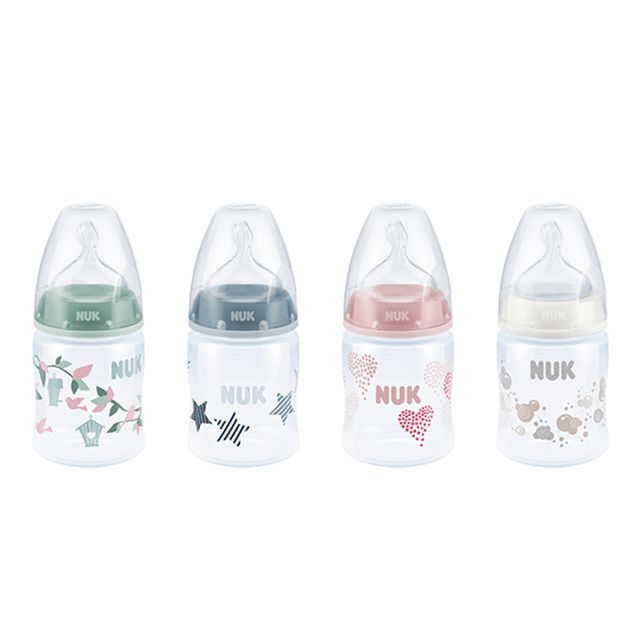 First Choice + Pp Flaska 150 Ml Silikon - Vit Nuk