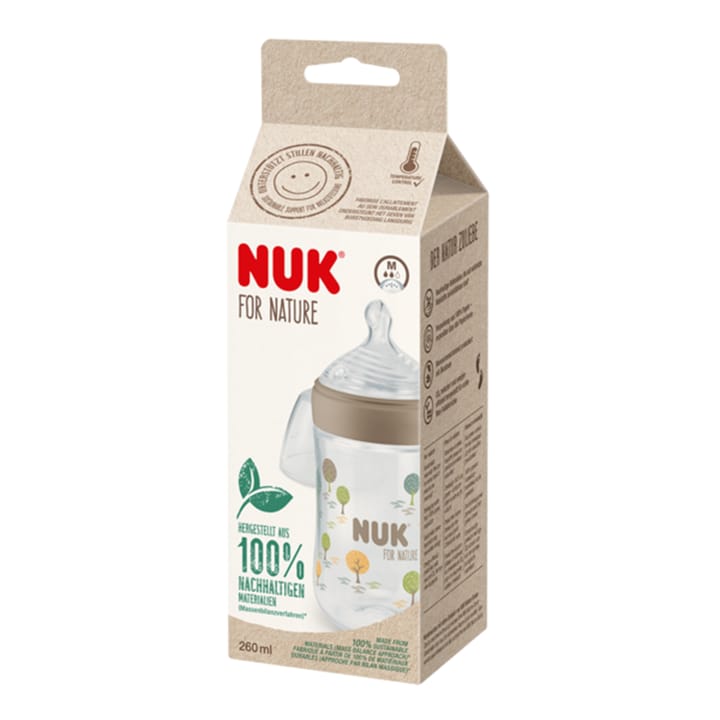 Nappflaska Silikon Nature 260ml - Beige Nuk