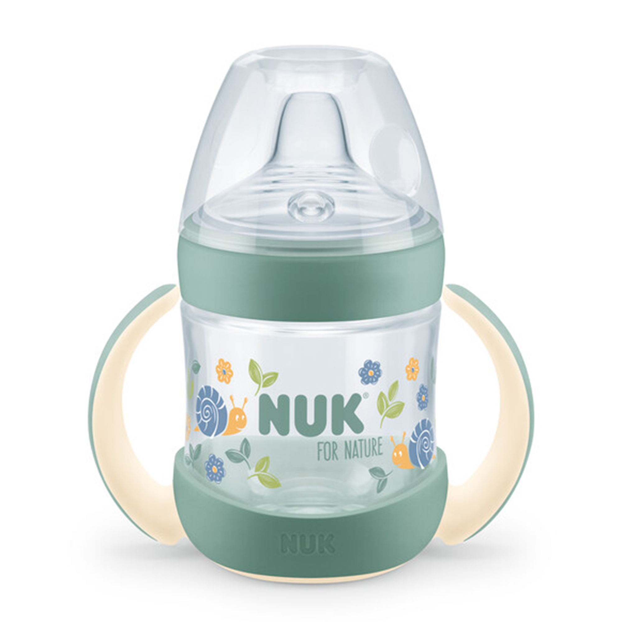 Nuk Pipmugg Silikon Nature 6m+ Grön