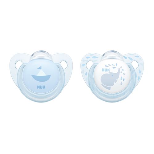 Nuk Sugnapp Trendline Silikon Babyblå 2-Pack
