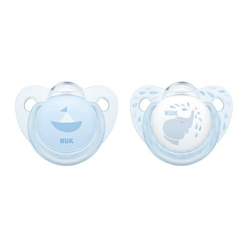 Sugnapp Trendline Silikon Babyblå 2-Pack Nuk