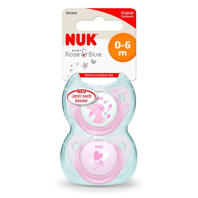 Sugnapp Trendline Silikon Babyrosa 2-Pack Nuk