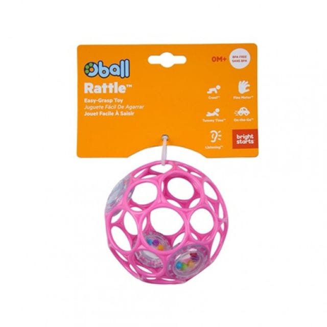 Skallra Boll - Rosa Oball