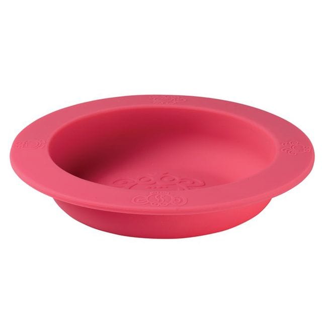 Barnskål & Lock I Silikon Rosa Oogaa