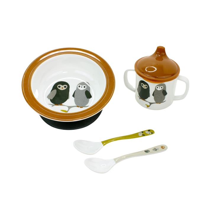 Äta-paket 4-delar - Rost Owls