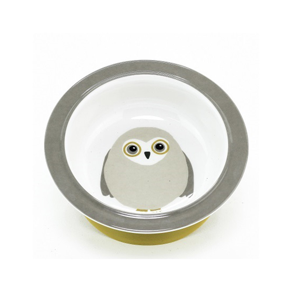 Owls Sugkoppstallrik Grå