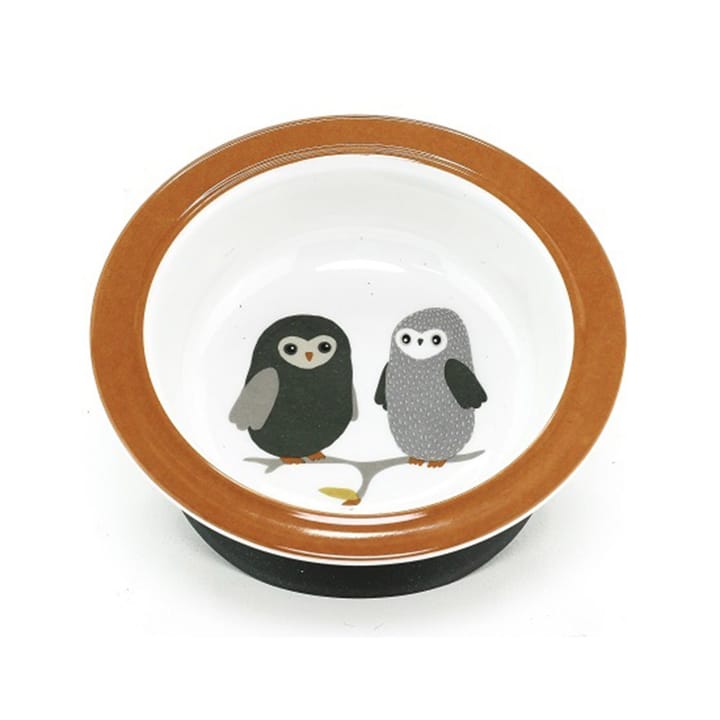 Sugkoppstallrik - Rost Owls