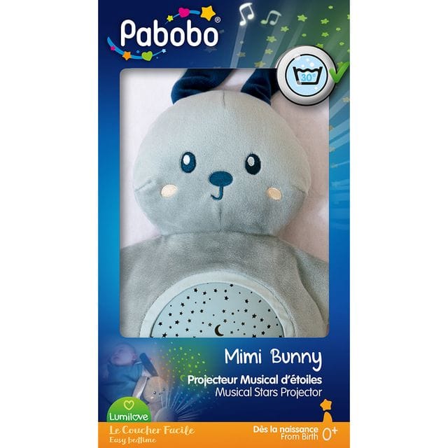 Stjärnprojektor Mjukisdjur Kanin Pabobo