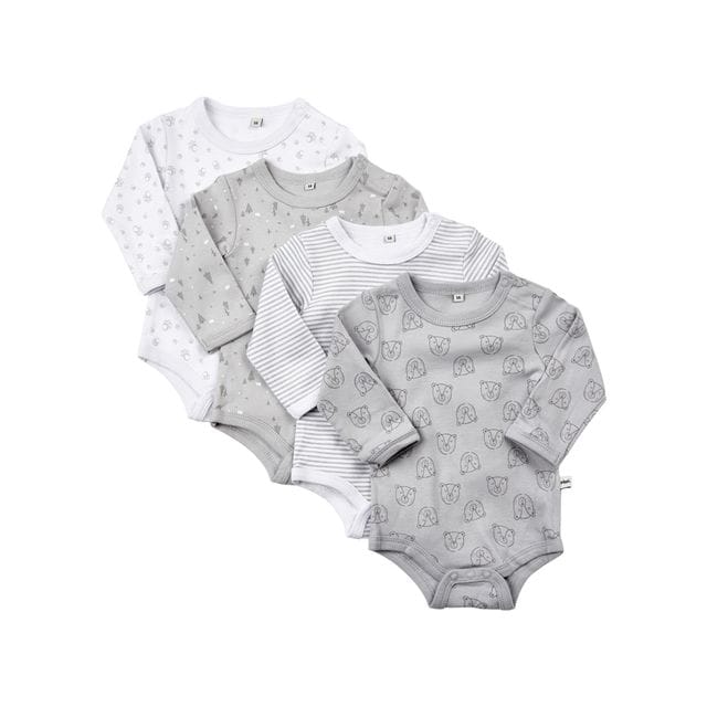 Långärmad Body 4-pack Harbour Mist Pippi