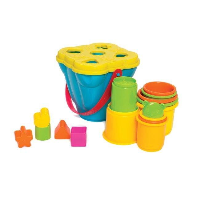 Shape Sorting And Stacking Bucket Playgro