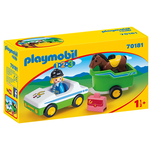 Bil Med Hästtransport Playmobil
