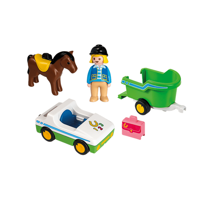 Bil Med Hästtransport Playmobil
