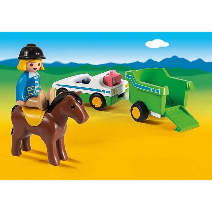 Bil Med Hästtransport Playmobil
