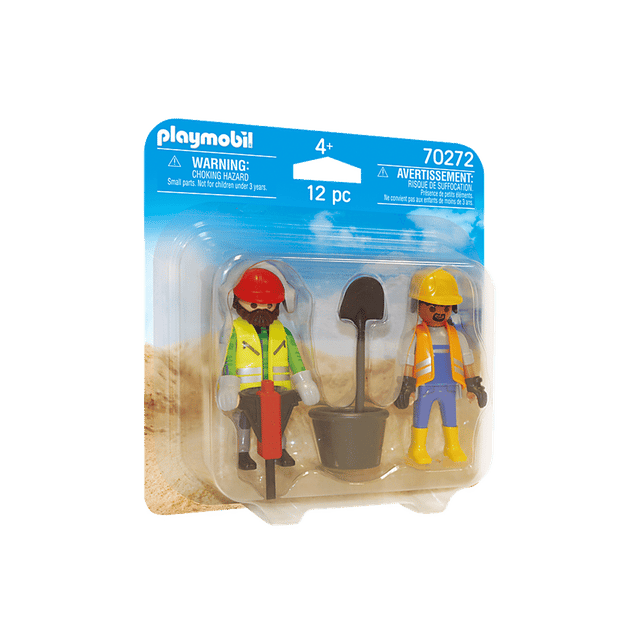 Två Byggarbetare Playmobil