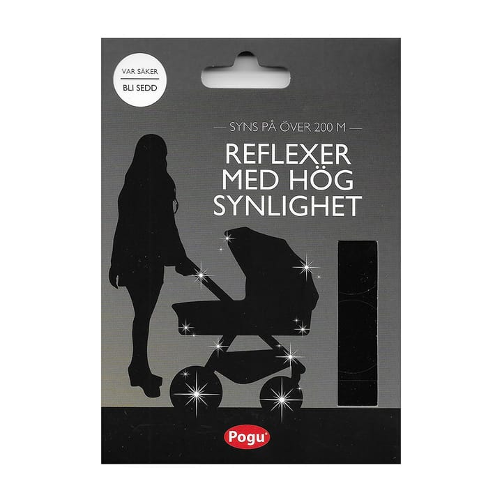 Självhäftande Barnvagnsreflexer - Svart Pogu