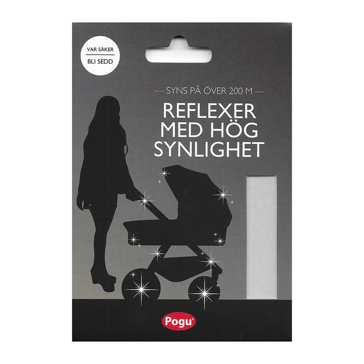 Självhäftande Barnvagnsreflexer - Silver Pogu