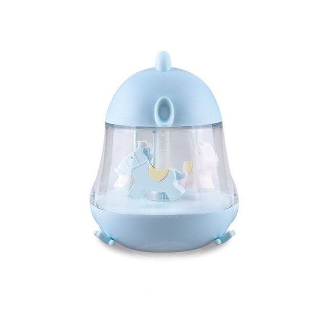 Karusell Lampa Med Musik - Blå Rabbit & Friends