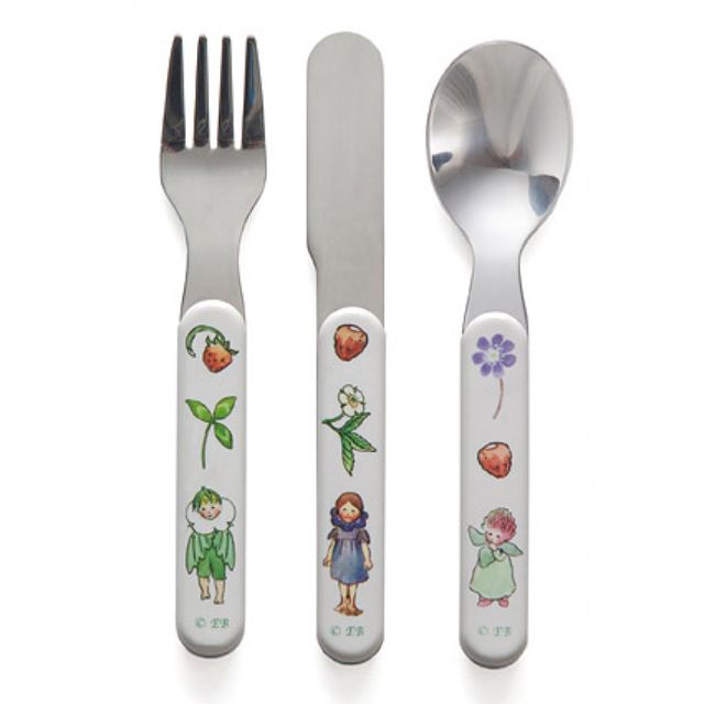 Product Image for Rätt Start  Bestick Blomsterbarn 3 Delar - BabyWorld