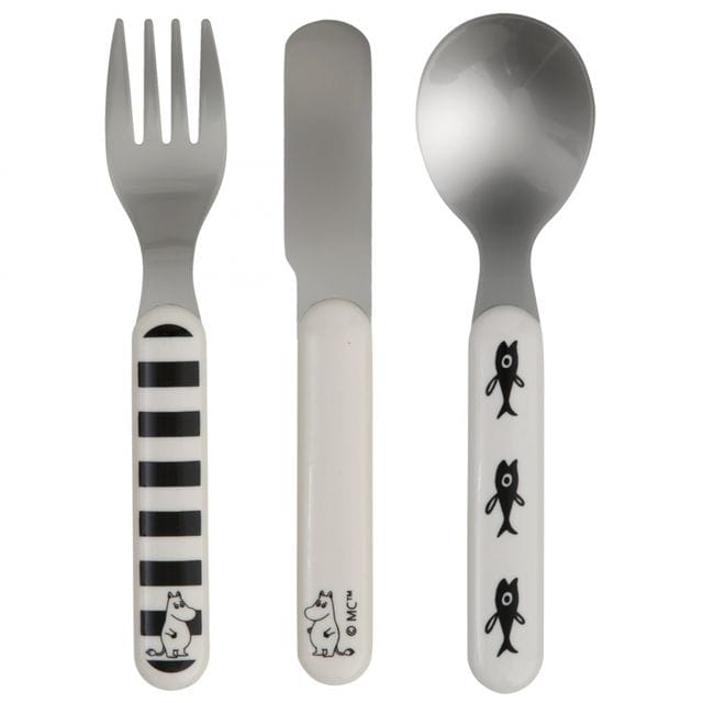 Bestick Mumin 3-Pack Vatten & Bad Rätt Start