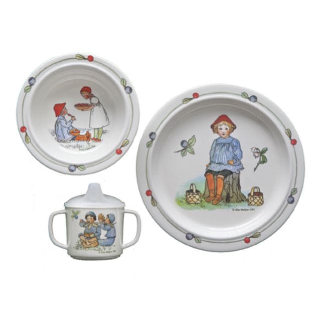 Matservis Elsa Beskow Visor 3 Delar Rätt Start