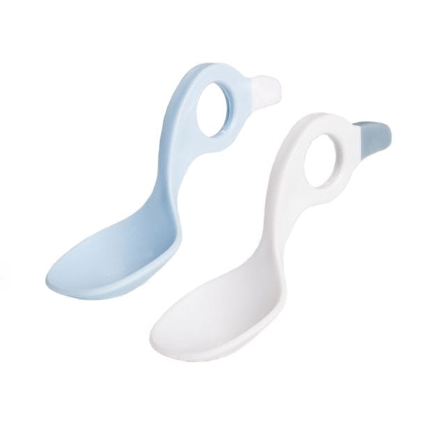 Skedar Multi Grip Vit/Ljusblå Plast 2-Pack Rätt Start