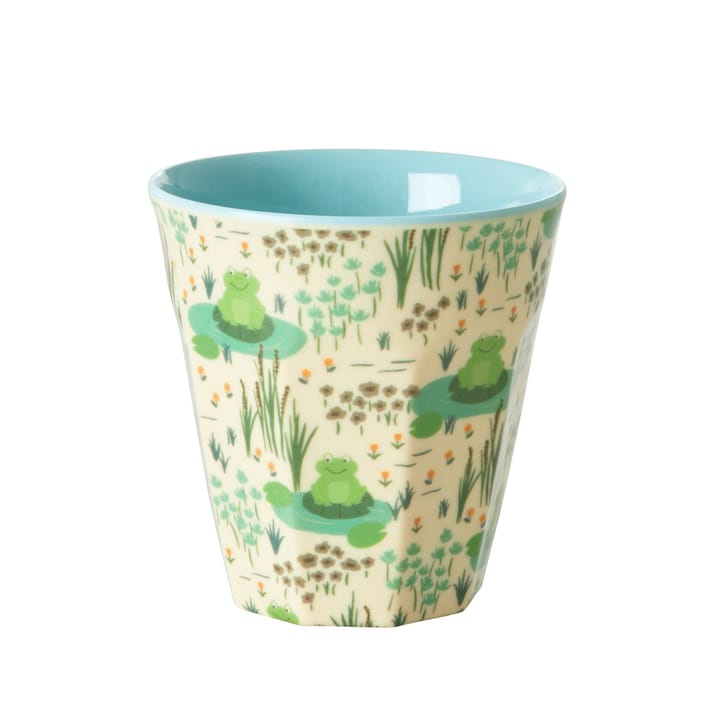 Melamin Barnmugg Small - Groda Grön Rice