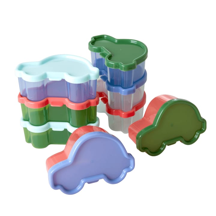 Plastlådor Bilar 8-pack - Mix Colour Rice