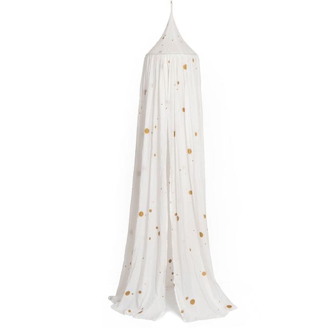 Sänghimmel Golden Dots Offwhite Roommate