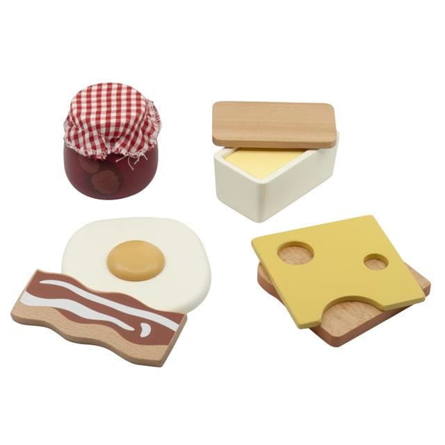 Frukost-set I Trä Sebra