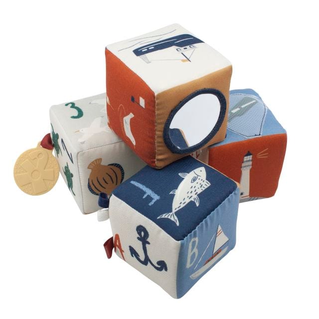 Mjuka Stapelleksaker 4-Pack Seven Seas Sebra