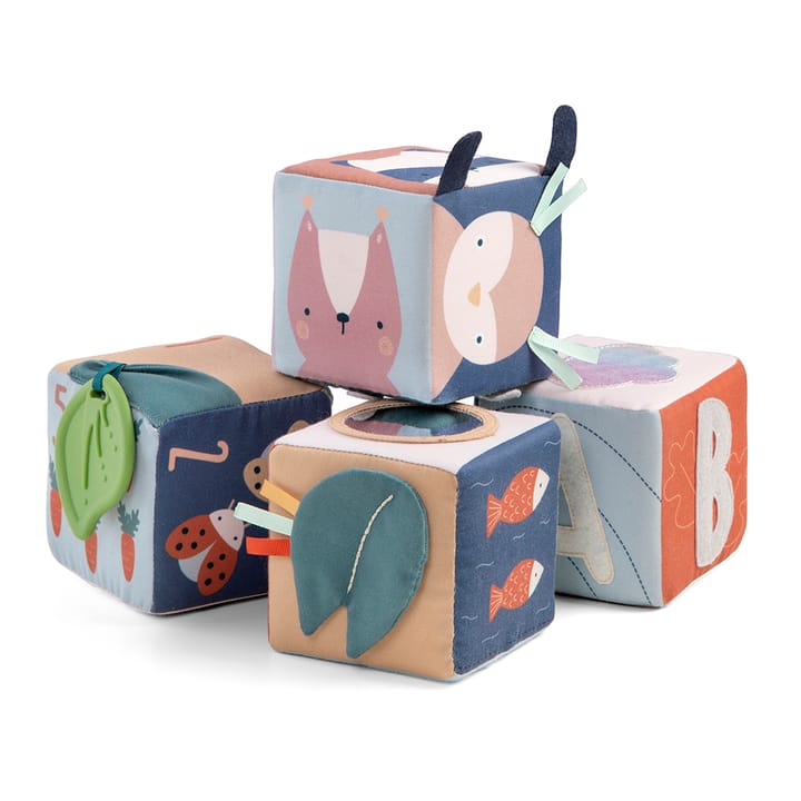 Mjuka Stapelleksaker 4-pack Woodland Sebra