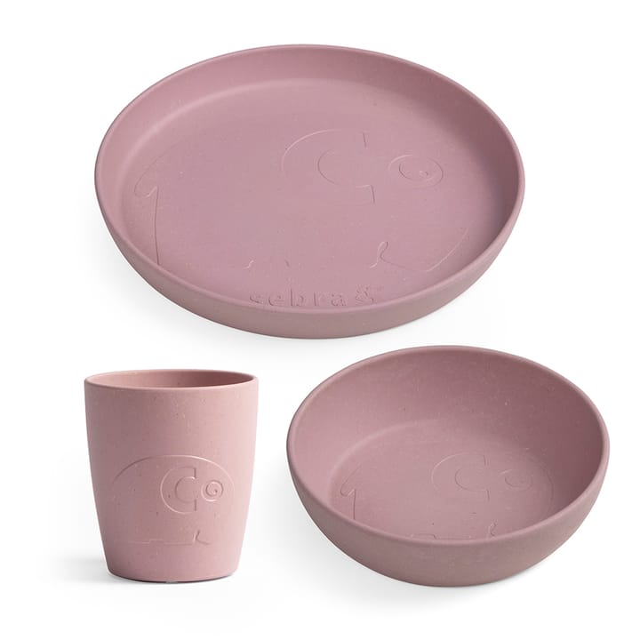 Mums Middagsset - Blossom Pink Sebra