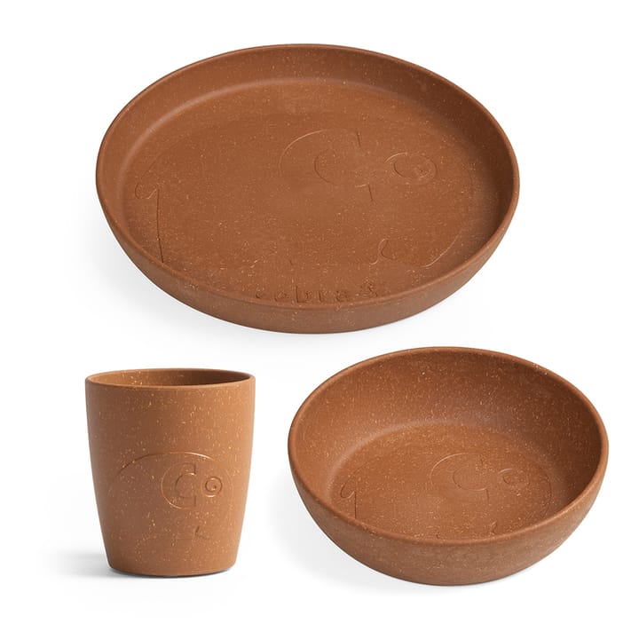Mums Middagsset - Dark Amber Sebra