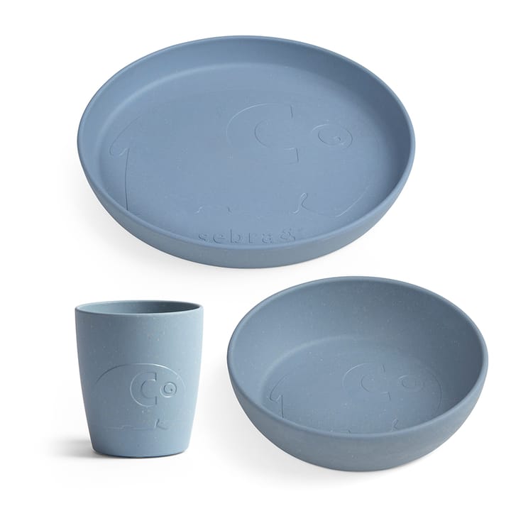 Mums Middagsset - Powder Blue Sebra