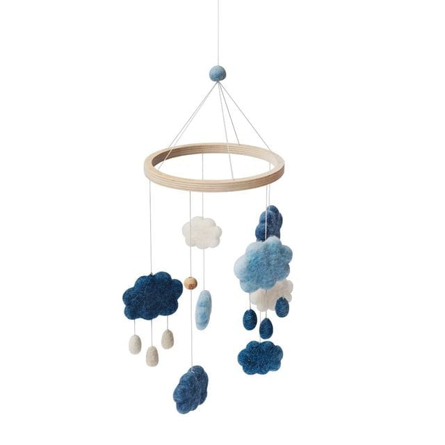 Sängmobil - Denim Blue Sebra