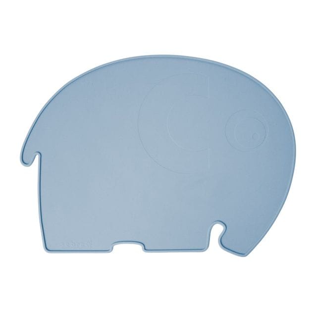 Silikonunderlägg Elefanten Fanto - Powder blue Sebra
